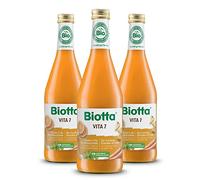 BIOTTA - Jus de Fruits Vita 7 - Cocktail de 7 Jus Naturels Riches en Vitamine C - Idéal Système Immunitaire & Vitalité - 100% Bio, Sans Additif - 500 ml - Lot de 3