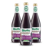BIOTTA - Jus Superfuits - Mélange harmonieux de précieux jus de légumes et de fruits 100% bio - Riche en antioxydants - 500ml - Fabrication Suisse - Lot de 3