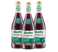 Biotta Ma Journée de Jus - Carotte, Acacia & Gingembre Bio - 500ml | Riche en vitamine A naturelle et potassium, cocktail de légumes bio, lot de 3