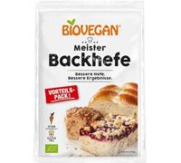 Biovegan - Meister Lot de 3 levures de cuisson bio - 21 g