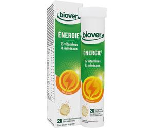 Biover Énergie Goût Orange 20 Comprimés Effervescents