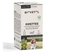 Biovetol - Antiparasitaire -Pipettes Moyen Chien Bio - 3ml (x12)