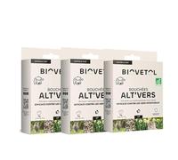 Biovetol - Bouchées Alt'vers - Efficace Contre Les vers Ronds et Les vers Plats - Certifié Agriculture Biologique (Chat, Lot de 3)