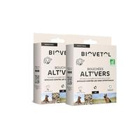 Biovetol - Bouchées Alt'vers - Efficace Contre Les vers Ronds et Les vers Plats - Certifié Agriculture Biologique (Grand Chien >20 kg, Lot de 2)