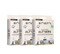 Biovetol - Bouchées Alt'vers - Efficace Contre Les vers Ronds et Les vers Plats - Certifié Agriculture Biologique (Grand Chien >20 kg, Lot de 3)