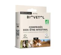 Biovetol - Comprimés Bien-être Intestinal pour Chat et Chien Bio - x10 (Chiot/Petit Chien)