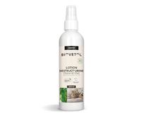 Biovetol - Destruc'turine Chaton et Chat certifié Bio Ecocert - Destructeur d'odeur Urine Chat - Spray Eliminateur pour Taches et odeurs organiques des Chats - Conçu et fabriqué en France - 240 ML
