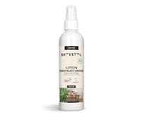 Biovetol - Destruc'turine Chiot, Chien certifié Bio Ecocert - Destructeur d'odeur Urine Chien - Spray Eliminateur pour Taches et odeurs organiques d'urine - 240 ML