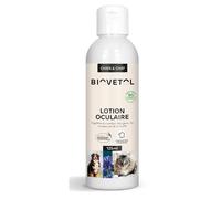 Biovetol - Lotion Nettoyante pour Yeux, museau et Truffe Bio Certifiée Ecocert - Hygiène Oculaire du Chien et du Chat Toutes Tailles et Tous Âges - Conçu et Fabriqué en France - 125 ML