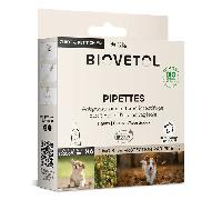Biovetol Pipettes Anti puce Anti tique Chiot/ Petit Chien Bio -15kg x6