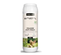 Biovetol - Poudre Anti-Poux pour Animal de Basse-Cour Bio - Repousse Les Poux et Les Acariens - certifié Bio par Ecocert pour Poule et Basse-Cour - conçu et fabriqué en France - 250g