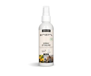 Biovetol - Spray Anti Stress pour Chien Chat - Lotion Relaxante Certifié Bio Ecocert - Réduit Le Stress Chat Voiture- Spray Apaisant pour Chien en Voyage - 125ml