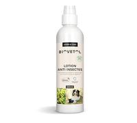 Biovetol - Spray répulsif antiparasitaire pour Chien &Chat - Bio Certifié Ecocert - Anti-puces, Anti-Tiques, Anti moustiques - sans rinçage- Conçu et Fabriqué en France - 100g