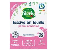 Biovie, Lessive feuille peaux sensibles - 30 lavages, 52,5g