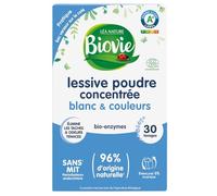 Biovie - Lessive Poudre Concentrée Blanc & Couleur - Nettoyage Efficace & Respect des Textiles - 750g