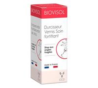 Biovisol Fortifiant - Soin Durcisseur Ongles Cassants & Fragiles | Complexe AHA Végétaux & Vitamine E | Limite Casse et Dédoublement | Base & Top Coat Transparent | Sans Formaldéhyde | Dès 12 Ans