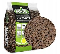 BIOVITA Argile expansée - Granulés d'argile pour drainage - 4-8 mm - Granulés d'argile expansée pour plantes d'intérieur - 18 l