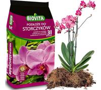 Biovita Terreau pour orchidées 3 l d'origine naturelle, avec structure légère et aérée, enrichi en engrais.