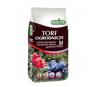 BIOVITA Tourbe de jardin, 5 l, matière première, préparation de surface acide