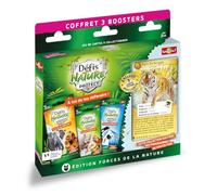 Jeu pour découvrir la nature Bioviva Coffret Défis Nature Tigre 3 booster et 1 carte Totem Multicolore