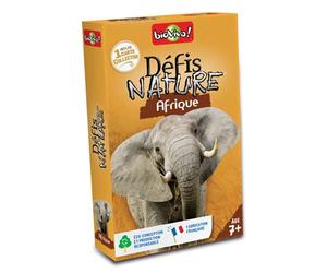 Bioviva - Défis Nature - Afrique - Pariez sur les points forts de ces animaux pour gagner la bataille - Jeu de Cartes - 2 à 6 Joueurs - 7 ans - Fabriqué en France - 280075