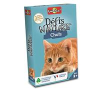 Bioviva – Jeu de cartes Défis Nature : Chats – 2–6 joueurs – Dès 7 ans – Fabriqué en France