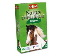 Bioviva - Défis Nature - Chevaux - Jeu de Cartes 7+ - Version Anglaise | Bataille Thème Animaux - Dès 7 ans - 2 à 6 joueurs - Fabriqué en France