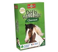 Bioviva - Défis Nature - Chevaux - Jeu de Cartes Enfants 7+ | Bataille Thème Animaux - Dès 7 ans - 2 à 6 joueurs - Fabriqué en France