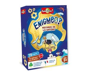 Bioviva - Enigmes - Records de la Nature - Jeu de Cartes Enfants 7+ | Jeu Educatif Devinettes - Thème Environnement - Dès 7 ans - 2 à 6 joueurs - Fabriqué en France