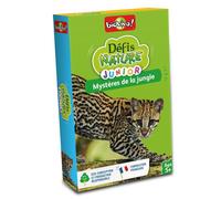 Bioviva - Défis Nature Junior - Mystères de la jungle - Détiens les bonnes cartes pour gagner la bataille - Jeu de Cartes - 1 à 4 Joueurs - 5 ans - Fabriqué en France - 280235