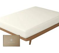 BIOWEAVES 100% Organic Cotton 1 Fitted Sheet Queen Size Only | 300 Thread Count Sateen Weave GOTS Certified with Deep Pocket - Undyed Natural