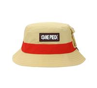 Bioworld Chapeau de paille One Piece Live Action Pirate Adulte Tan Bucket Hat avec poche latérale