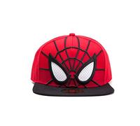 Bioworld - Difuzed Officiel Marvel SPIDER-MAN 3D SNAPBACK Cap avec des Yeux de maille - unique Taille Casquette de baseball Mixte Rouge (Rouge 0) Taille unique (Taille fabricant: Taille unique) lot de