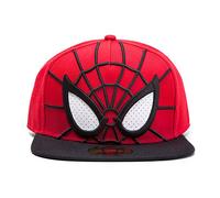 Marvel Casquette snapback SPIDER-MAN 3D yeux en maille Mixte Rouge Taille unique