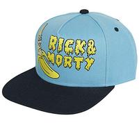 Rick and Morty Embroidered Banana Snapback Baseball Cap Casquette, Bleu (Blue Blue), Taille Unique Mixte