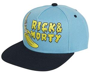 Bioworld - Difuzed Rick & Morty Banana Snapback Cap Casquette De Baseball, Bleu, Taille Unique Mixte