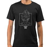 Bioworld Dragon Ball Z Goku Portrait T-Shirt Noir - Noir - Medium