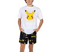 Bioworld Ensemble pyjama Pokémon Pikachu Sleep Loungewear, Blanc, XL