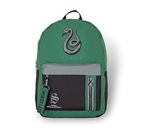 Bioworld Harry Potter Sac à dos Serpentard Mixblock avec tirette pour sangle A4 avec pochette intérieure rembourrée pour ordinateur portable/tablette