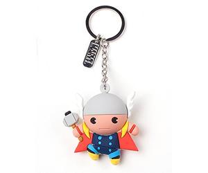 Bioworld Ke020305Mar Porte-clés en Caoutchouc Motif Personnage de Thor Taille Unique Multicolore 16 cm