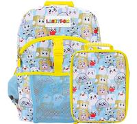 Bioworld Lanky Box Ensemble sac à dos et boîte à déjeuner pour garçons Motif collage de personnages 40,6 cm