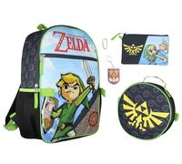 Bioworld Legend of Zelda Lot de 5 sacs à dos de 40,6 cm avec porte-clés en caoutchouc pour enfants