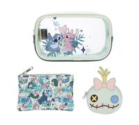 Bioworld Lilo & Stitch Angel & Stitch Ensemble cosmétique 3 pièces