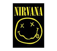 BioWorld Merchandising – Affiche en tissu Heart Rock Nirvana Smiley Grand 1100 x 750 mm
