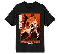 Bioworld My Hero Academia Katsuki Bakugo Explosion T-shirt noir pour homme, noir, Taille M