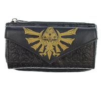 Bioworld Portefeuille pour femme Nintendo The Legend of Zelda Triforce Crest Top Zip Front Flap