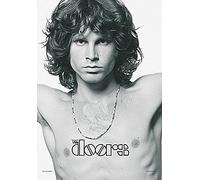 Bioworld - Poster Tissu Jim Morrison 75 x 110 cm, Musique, Rétro, Chambre à coucher, Salle de séjour