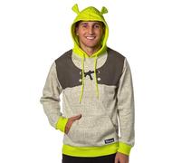 Bioworld Shrek Costume Pull à capuche avec oreilles de trompette 3D sur la capuche, marron, Medium