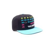 Bioworld Space Invaders Formation Snapback Baseball Cap, Black/Turquoise (SB588464SPI) Casquette, Bleu (Blue Blue), Taille Unique Mixte