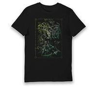 Bioworld T-shirt Warhammer 40,000 Armée Necron Marchandise sous Licence Officielle, Excellente Idée Cadeau - Taille XL Noir